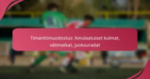 Timanttimuodostus: Ainulaatuiset kulmat, välimatkat, juoksuradat